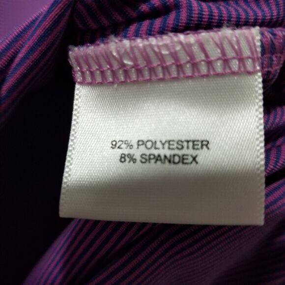 Peter Millar Polo Shirt Large Jubilee Performance Summer Comfort Striped Havana - Picture 7 of 11